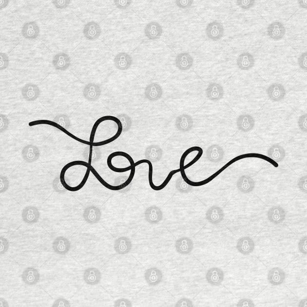 Love Handwritten Lineart by vpessagno